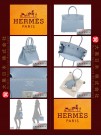 HERMES BIRKIN 30 (Pre-owned) - Bleu lin / Linen blue, Togo leather, Phw